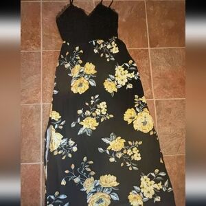 Black Floral Lace Dress